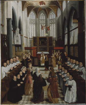 The Presentation of the Virgin in the Temple, c.1530-35 (oil on linen canvas)