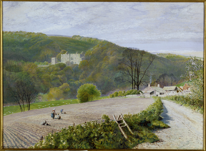 Barden Tower of the River Wharfe, Yorkshire, 1868 (oil on canvas)