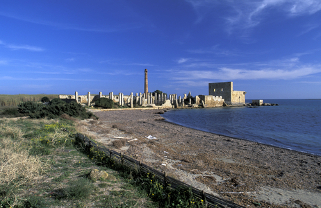 Tunny-fishing nets, Vendicari faunal oasis, Sicily, Italy