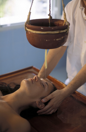 Ayurvedico massage, Pigna ancient thermal bath, Ligury, Italy