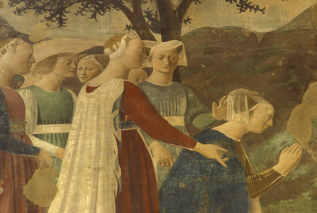 Fresco, San Francesco basilica, Arezzo, Tuscany, Italy