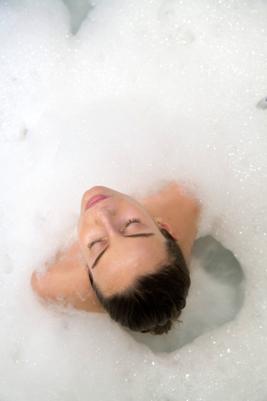 Woman in the bathtub, Italy