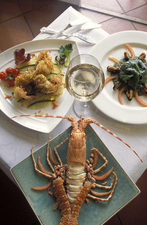 Lobster, Restaurant “” Bistrot””, Forte dei Marmi, Tuscany, Italy