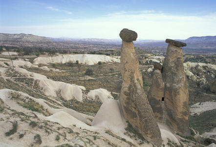 natural pyramids, uchisar valley, turkey
