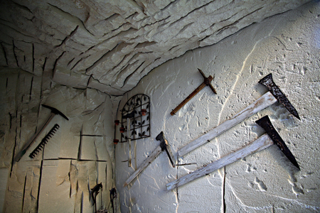 Quarriers instruments, Favignana island, Sicily, Italy