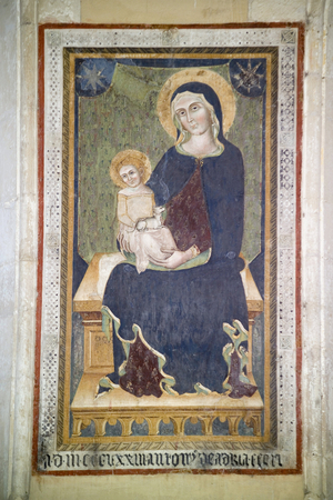 Painting, Santa Maria d'Arabona abbey, Manoppello, Abruzzo, Italy