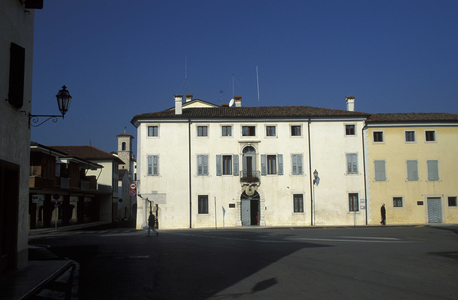 Square, Valvasone, Friuli Venezia Giulia, Italy.