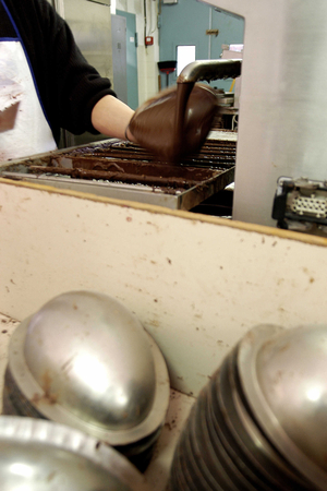 Easter egg, Spes factory, Turin, Piedmont, Italy