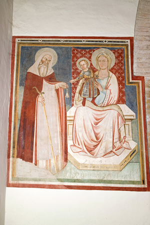 Particular, Santa Maria in Piano abbey, Loreto Aprutino, Abruzzo, Italy