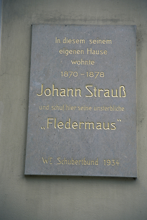 Johann Strauss home, Hietzing, Vienna, Austria, Europe