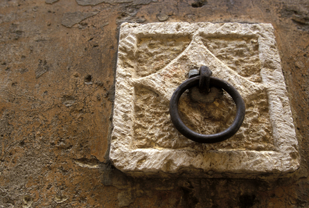 Ring used to tie the horses, Sant'Agata de 'Goti, Campania, Italy