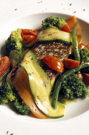Fillet with scalded vegetables, Turin, Piedmont, Italy