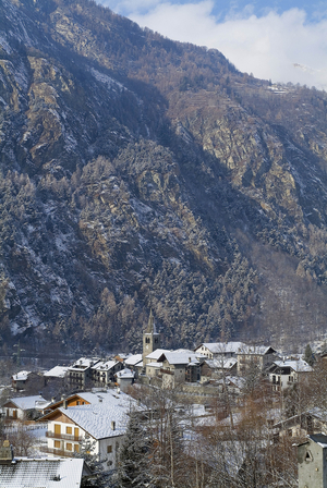 Cityscape, Antey Saint André, Valle d'Aosta, Italy