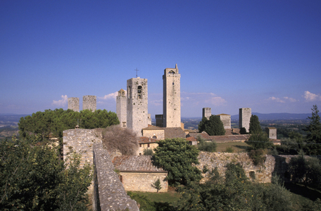Landscape, San Gimignano, Tuscany, Italy.