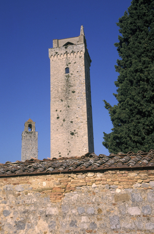 Tower, San Gimignano, Tuscany, Italy.