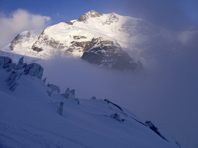 Landscape, Piz Bernina, Bernina group, Lombardy, Italy