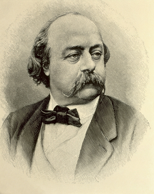 FLAUBERT, Gustave (1821-1880). English writer. Engraving