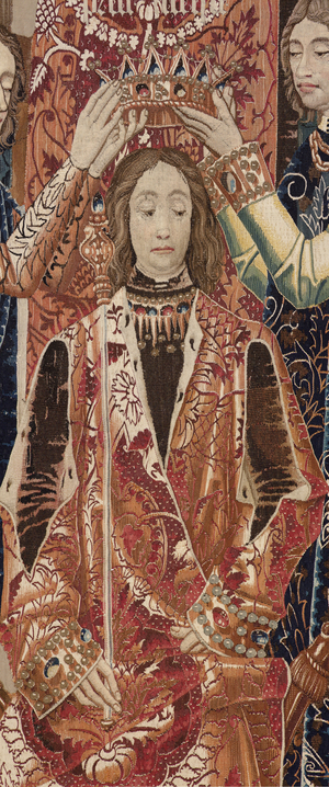 Tapestry illustrating Tarquinius Priscus. ca. 1475 (tapestry)