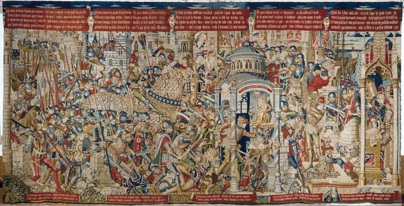 The Trojan War: The Destruction of Troy,  c.1470 (tapestry)