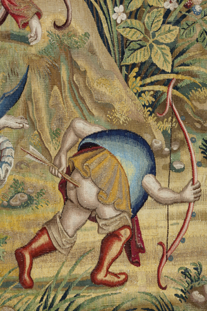 Tapestry inspired by the work of Hieronymus Bosch, c.1560 (gold, silver, silk and wool)