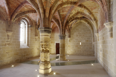 SPAIN. Sastago. Monastery of Rueda. Cistercian art. Architecture.