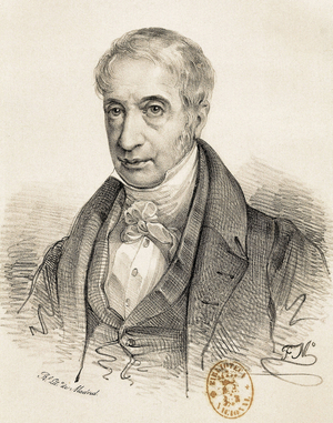 QUINTANA, Manuel Jose (1777-1857). Spanish writer and liberal politician. “El Artista”. Engraving. SPAIN. MADRID (AUTONOMOUS COMMUNITY). Madrid. National Library