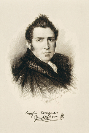 ESTEBANEZ CALDERON, Serafin (1799-1867). Spanish writer and politician (engraving)