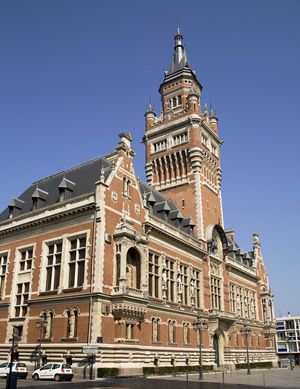 FRANCE. Hauts-de-France. NORTH. Dunkirk. City Council (City Hall). The City Hall was rebuilt in 1901 and restored in 1955. Architecture. Photography