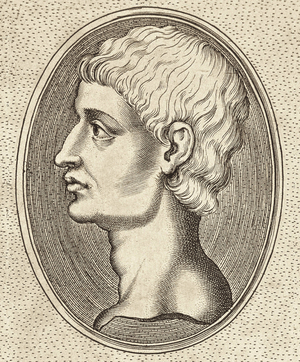 POMPEY The Great (106-48 BC) Roman general, consul and statesman (engraving)