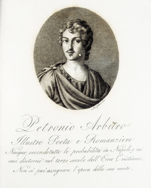 PETRONIUS Arbiter, Gaius (1st century) (engraving)