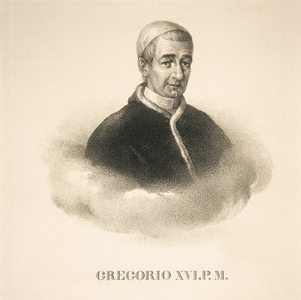 GREGORY XVI (1765-1846). Pope (1831-1846). Engraving. SPAIN. MADRID (AUTONOMOUS COMMUNITY). Madrid. National Library