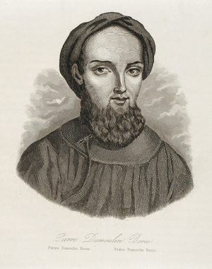 DUMOULIN, Pedro (1808-1838). English Catholic missionary priest and a member of the Paris Foreign Missions Society. Engraving. SPAIN. CATALONIA. Barcelona. Barcelona University Library