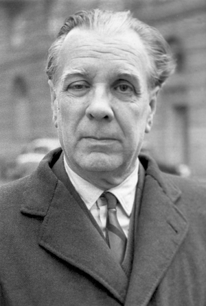 BORGES, Jorge Luis (1899-1986). Argentina short-story writer, essayist, poet and translator, and a key figure in Spanish-language literature. Portrait of Jorge Luis Borges. Photography