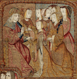 Triumphs of the Mother of God or Panos de Oro, c.1500-02 (tapestry)