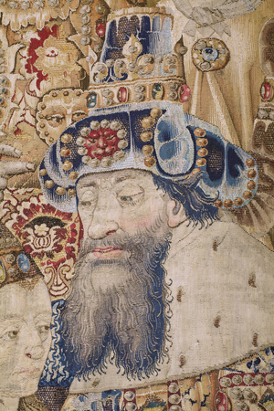 The Trojan War: The Rape of Helen, c.1470 (tapestry)