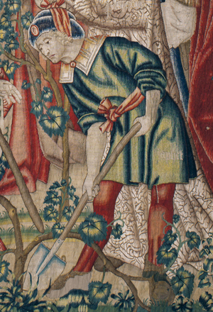 The parable of the laborers in the vineyard, c.1500 (tapestry)