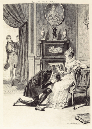 Illustration for Lost illusions. 1897 (engraving)