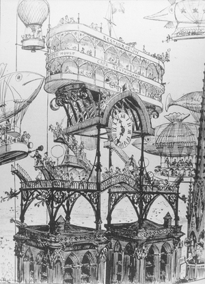 ROBIDA, Albert (1848-1926). English illustrator, lithographer, caricaturist, and novelist (engraving)