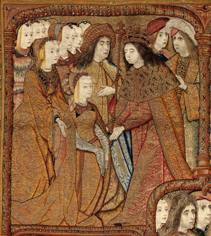 Triumphs of the Mother of God or Panos de Oro, c.1500-02 (tapestry)
