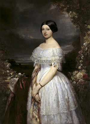 Portrait of the Viscountess de Biolley, 1850 (oil on canvas)