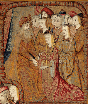 Triumphs of the Mother of God or Panos de Oro, c.1500-02 (tapestry)