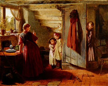 Hide and Seek, 1860 (oil on panel)