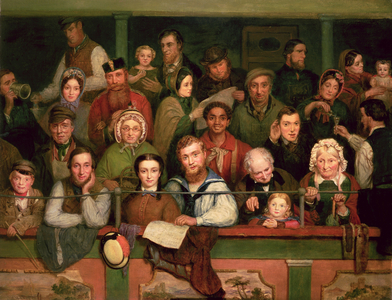 The Gallery, Drury Lane (oil on canvas)