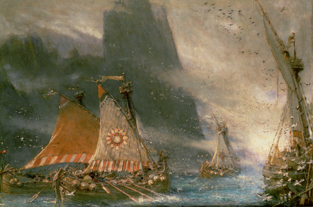 The Viking Sea Raiders (colour litho)