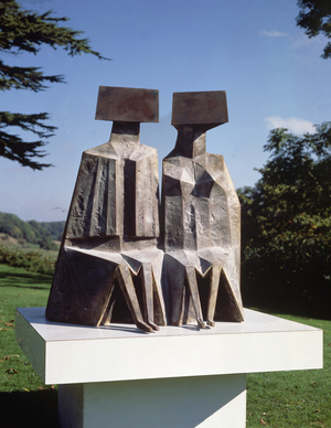 Sitting Figures, 1989 (bronze)