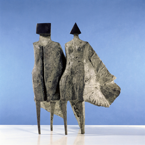 Cloaked Couple I, 1977 (bronze)
