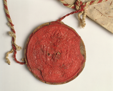 Seal of King Wladyslaw IV (1595-1648) of Poland, c.1633 (wax)
