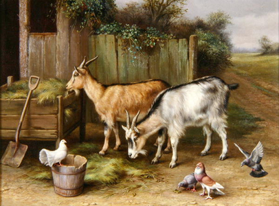 Farmyard Scene, 1924 (oil on canvas)