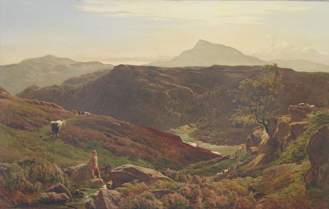 Moel Siabod from Capel Curmon, 1867 (oil on canvas)