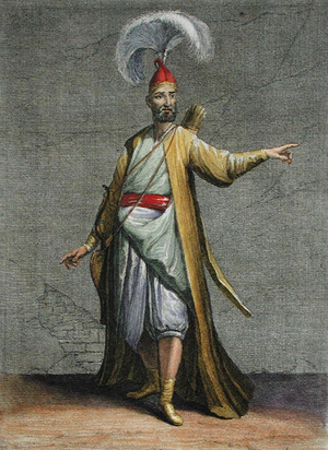Soulak, plate 17 from 'Recueil de Cent Estampes representant differentes Nations du Levant tirees sur les Tableaux Peints d'apres Nature...', engraved by Claude Dubosc, 1707-08 (coloured engraving)